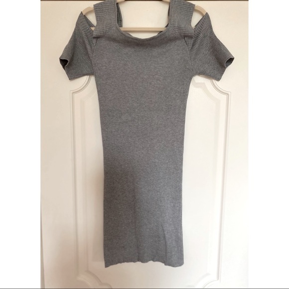 Tobi Dresses & Skirts - TOBI GRAY RIBBED DRESS‎ | SZ L